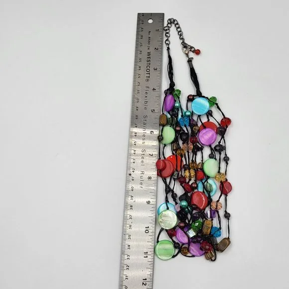 Black Rope Multistrand with Multi-Colour Beads - Picture 7 of 7